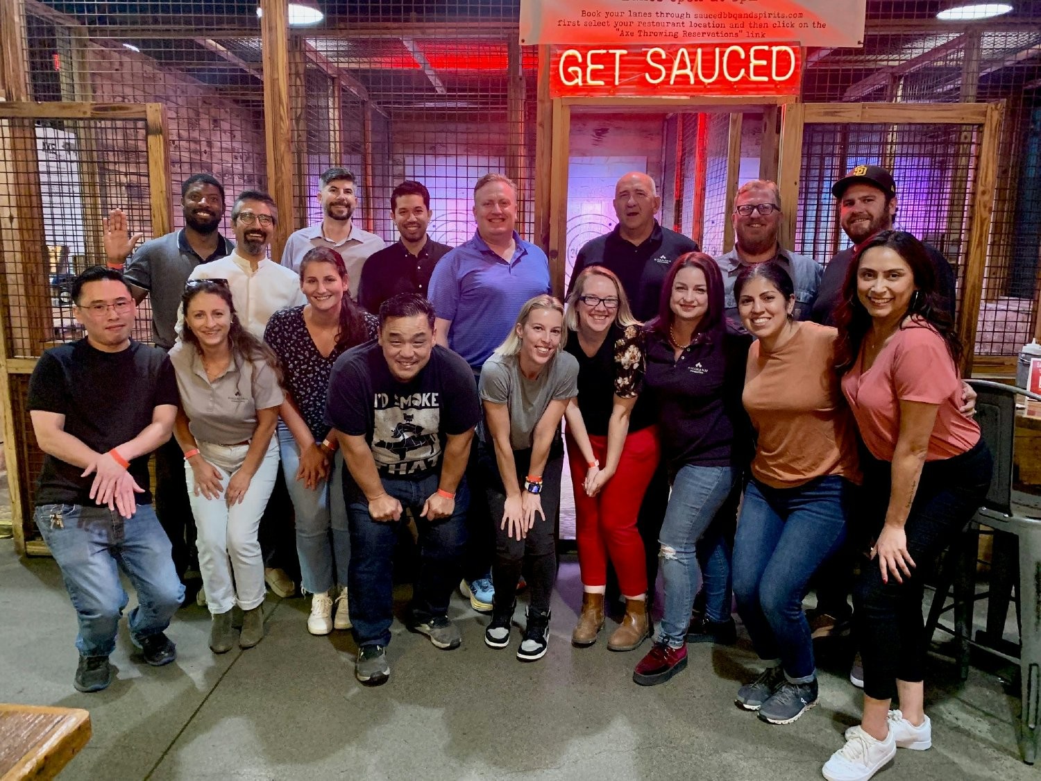 Group Dinner and Axe Throwing