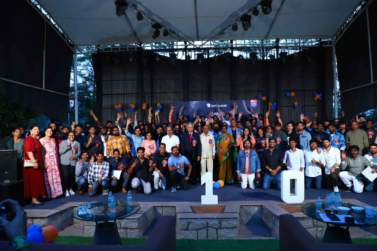 Winners of the annual awards in India rejoice at the 10th anniversary celebrations of the company