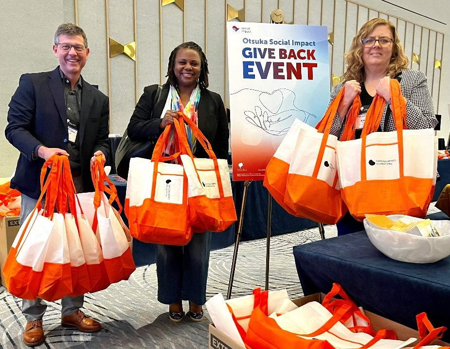 Otsuka people volunteered with the National Kidney Foundation as part of their Drive for Dialysis event