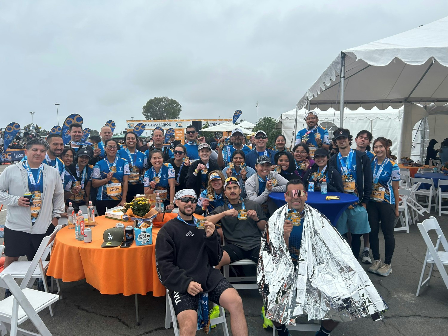 The San Manuel Run Team, compiled of 138 team members and their families trained for six months and ran the OC Marathon.