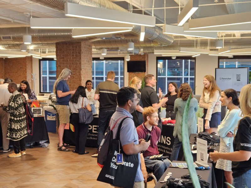 Colleagues explore opportunities to connect at the PRG Open House in Raleigh, NC