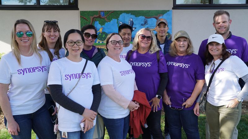 Team volunteering for Synopsys For Good at Sunnyvale, US