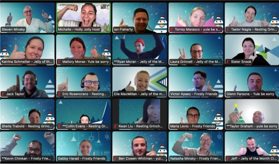 End of year holiday virtual activities for our team