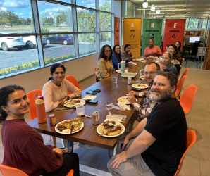 Some Westmont, IL team members enjoying lunch together during Manufacturing Week celebrations.