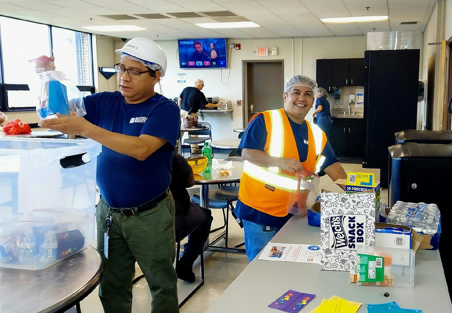 Creating care bags for Ronald McDonald House families during McDonald's Global Volunteer Month.  