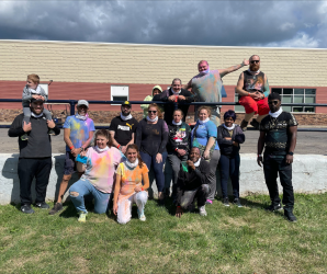 BRF employees after the Color Run/Walk/Roll held in support of Wayne ARC in Newark, NY. 