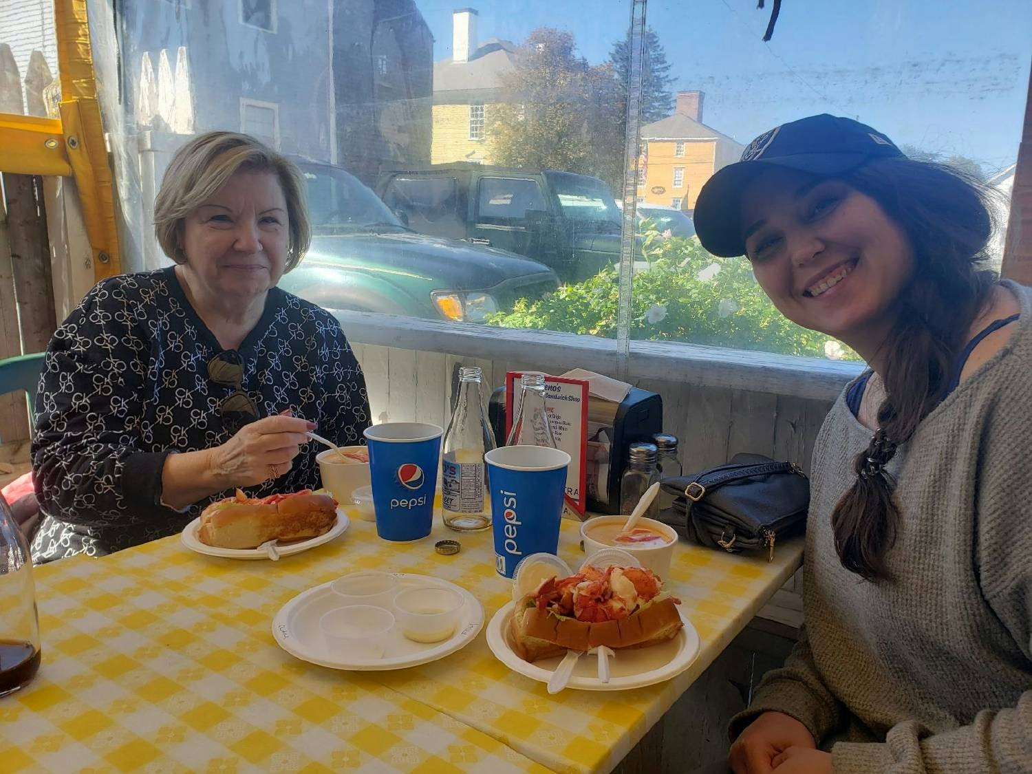 Nevada employees on the east coast enjoying the local seafood in New Hampshire.