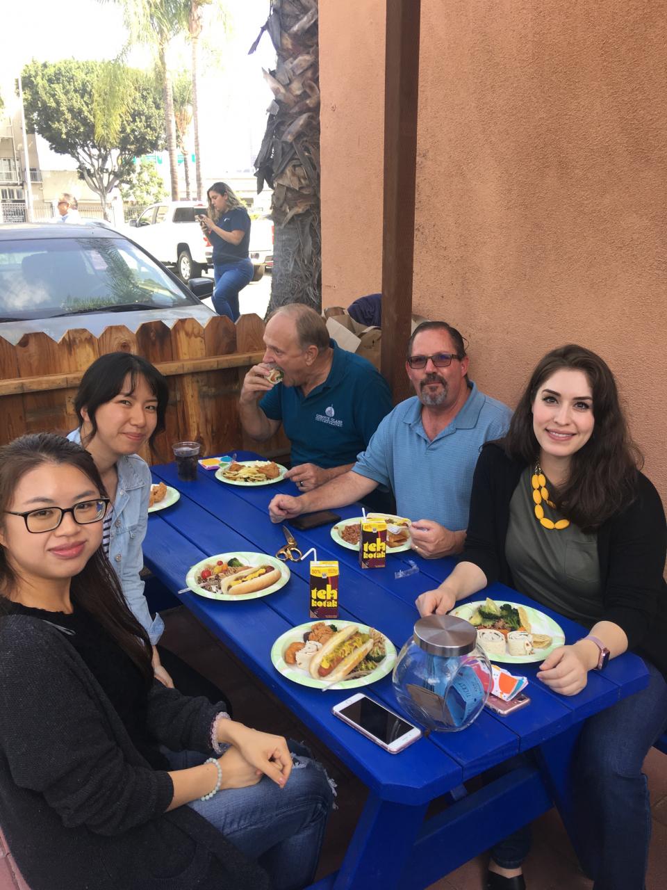 Employees enjoying our picnic area