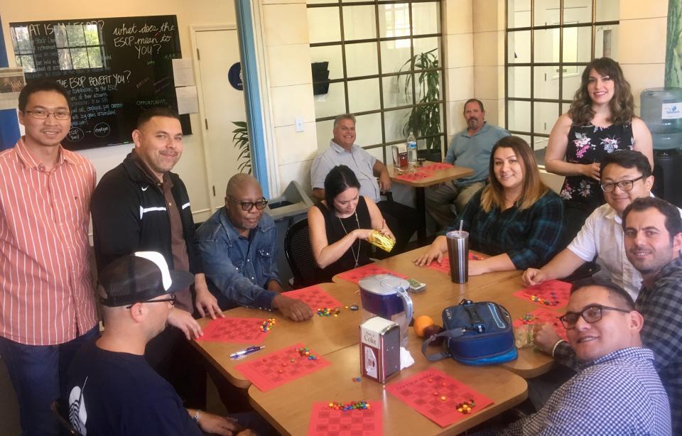 Employees playing ESOP bingo