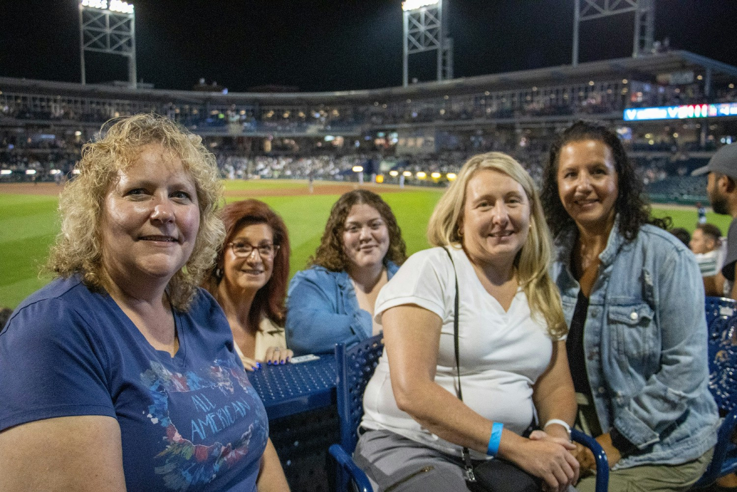 COCC staff and their friends and family enjoy a night out at a Yard Goats game at Dunkin Park in Hartford.