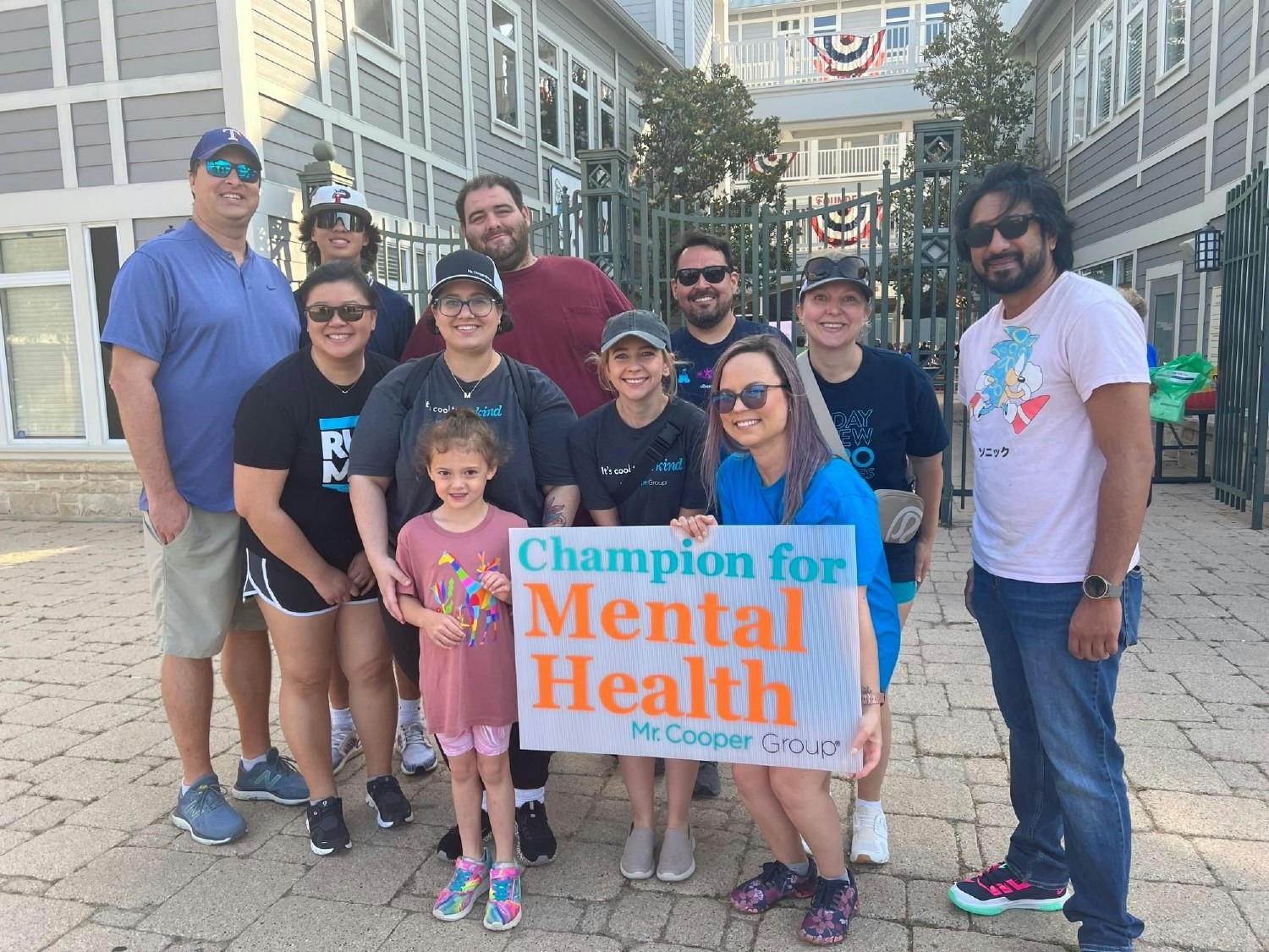Mr. Cooper Group team members attended a walk to raise awareness  for mental health.