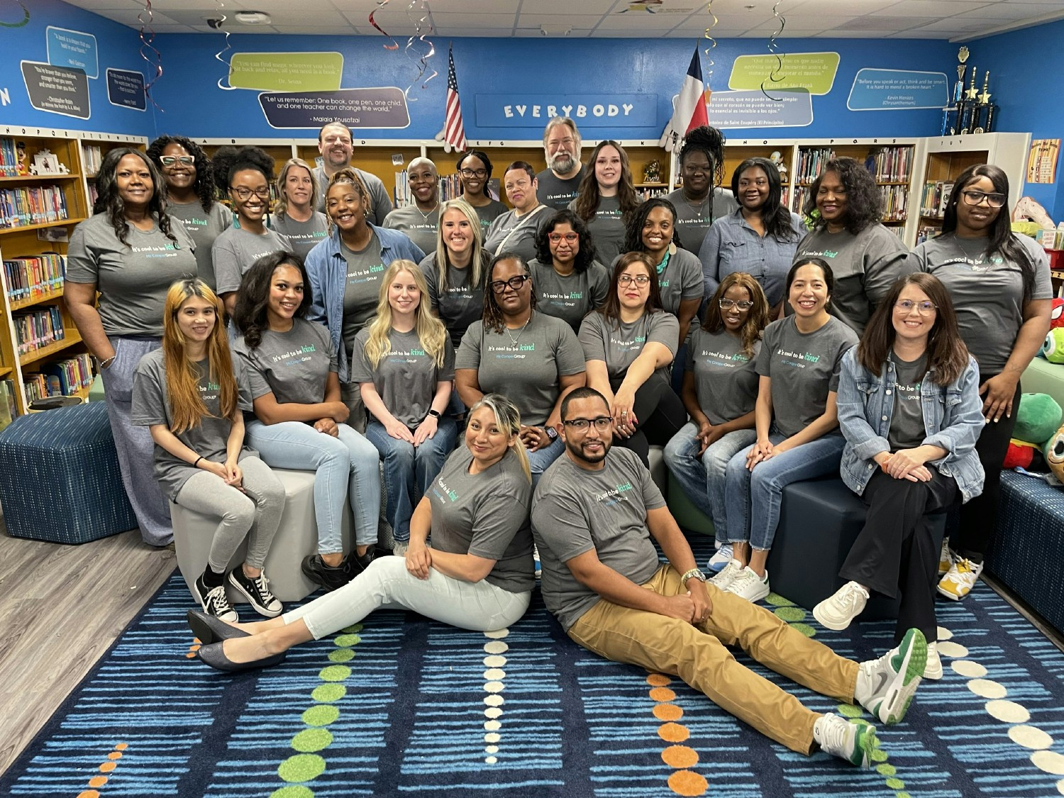 Mr. Cooper Group team members volunteering in partnership with Junior Achievement of Dallas.