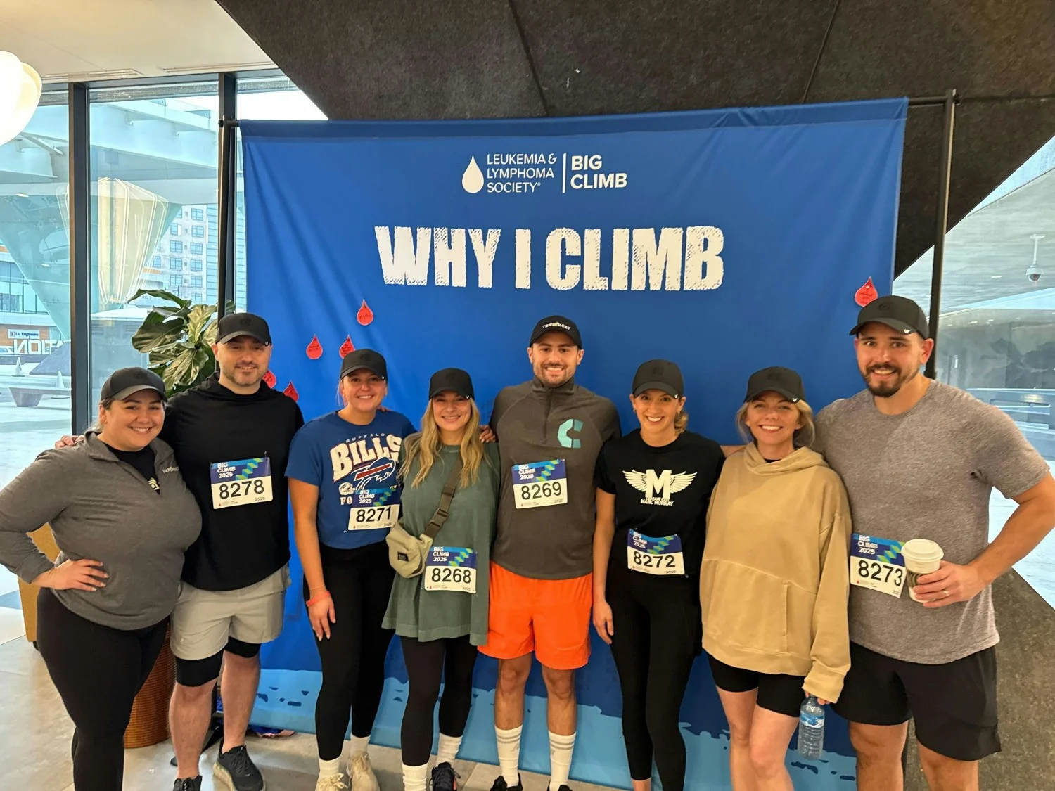 Terakeet and employees fundraised for the Leukemia & Lymphoma Society, climbing 538 stairs in their Big Climb event. 