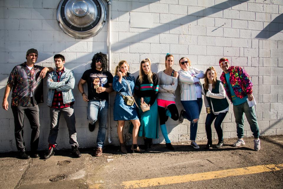 2017's Playing It Forward ping pong tournament had an 80's theme, and we had no problem going all-out. This shot was taken during the video promo shoot for the tournament!