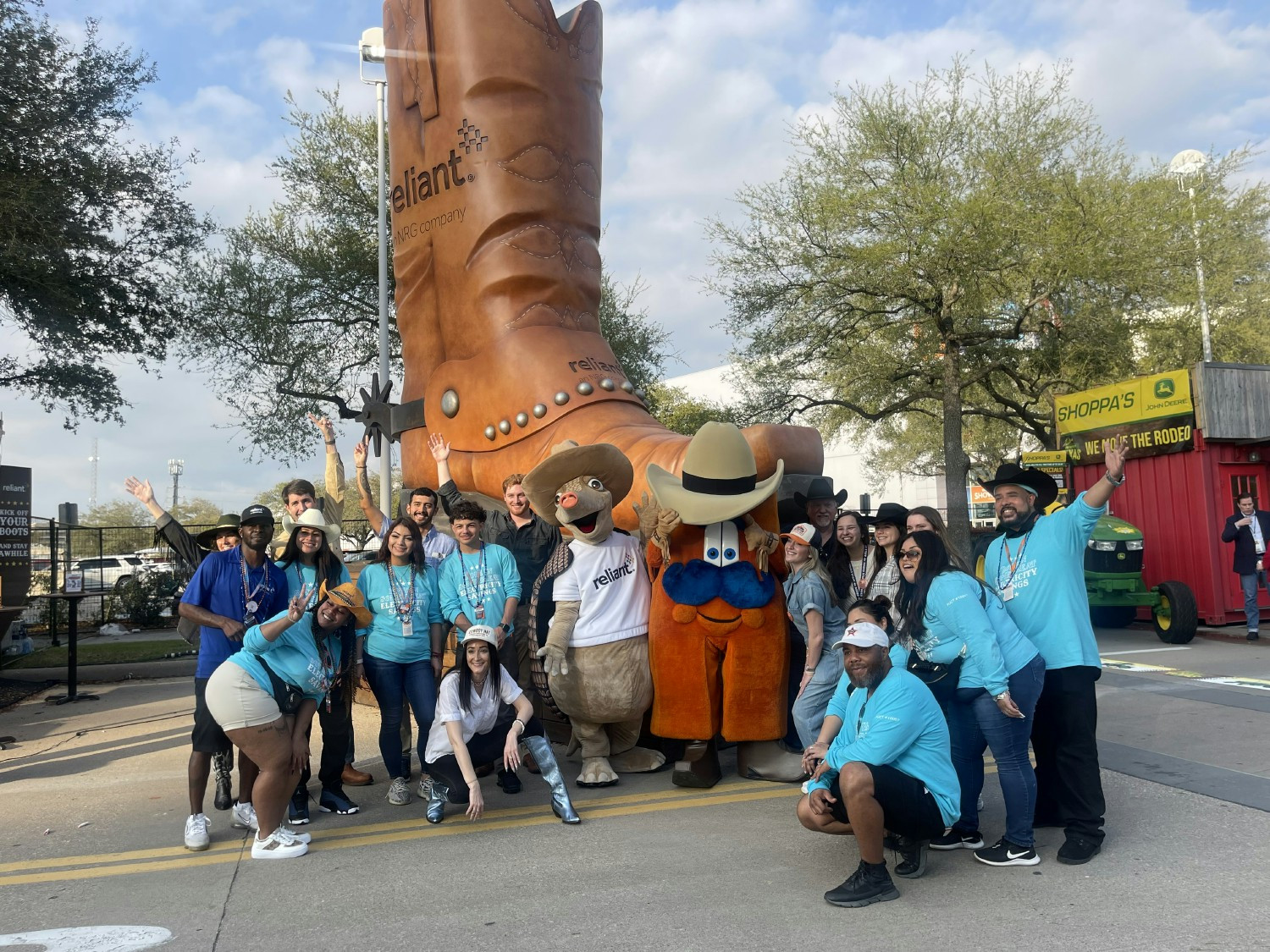 Highlighting our team's commitment to excellent customer service. Promoting energy solutions at the Houston Rodeo.