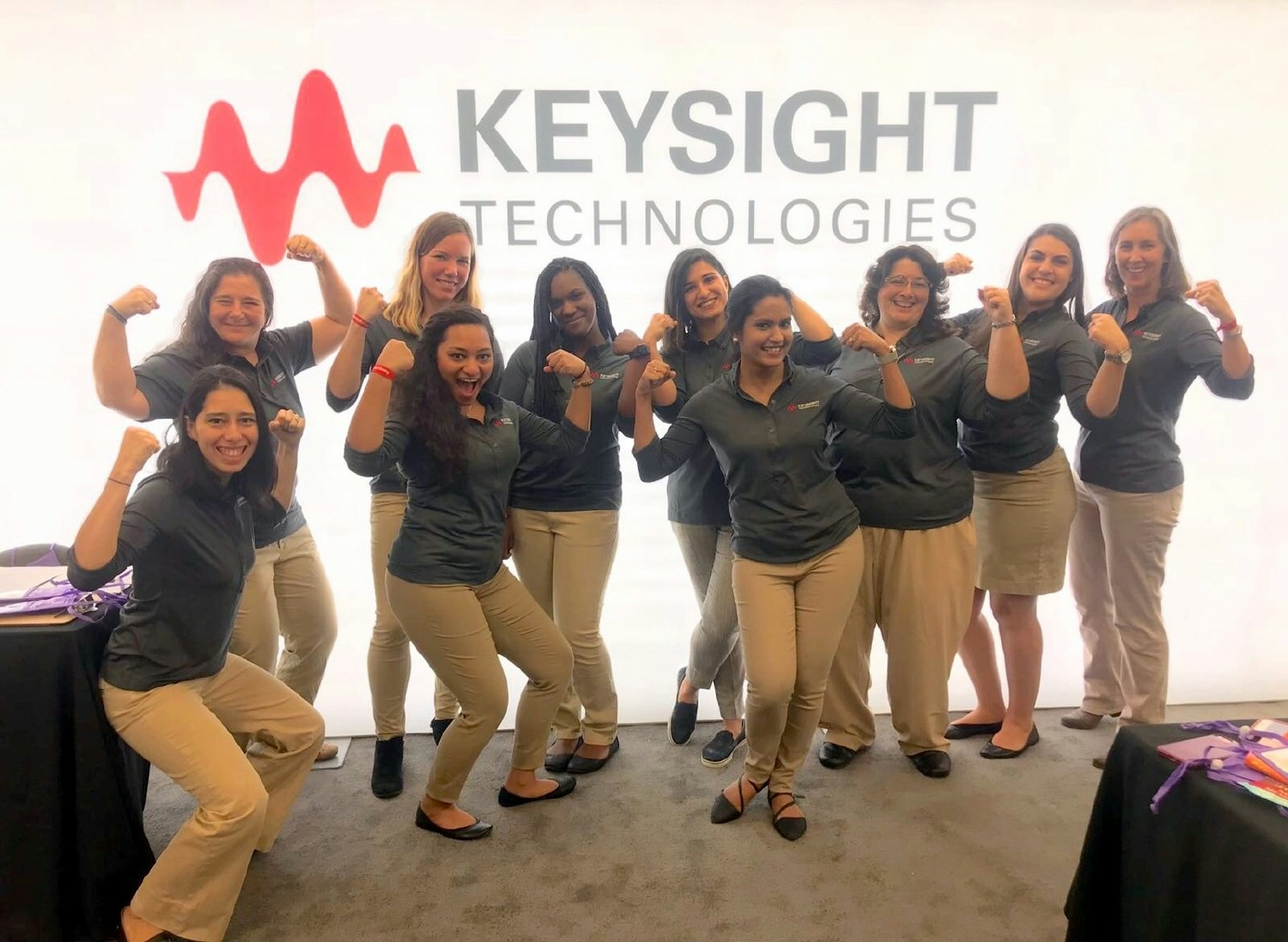 Keysight women engineers flex their muscles