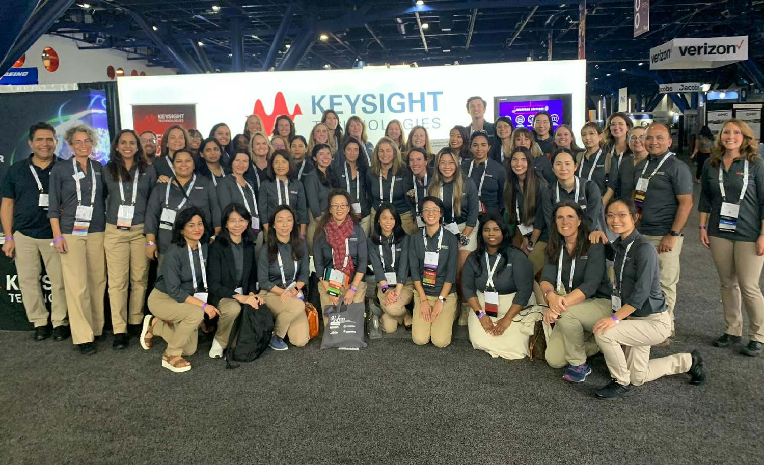 Keysighters at the Society of Women Engineers conference.