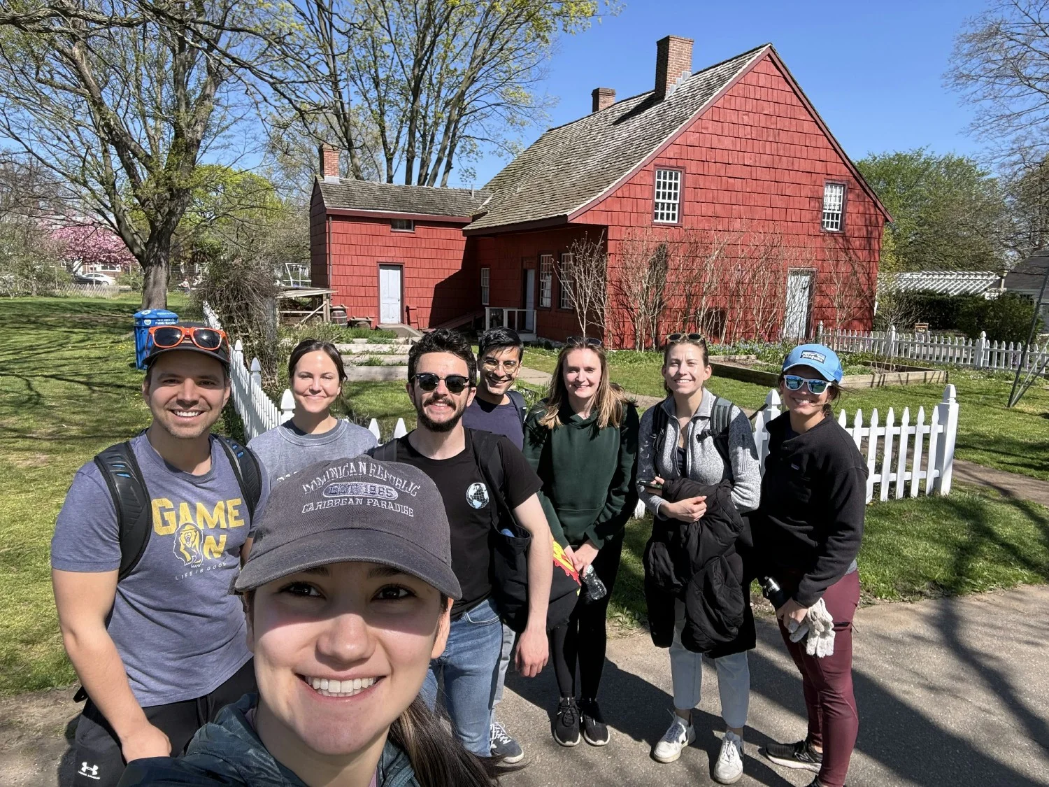 New York team volunteering at Queens Farm for Earth Day