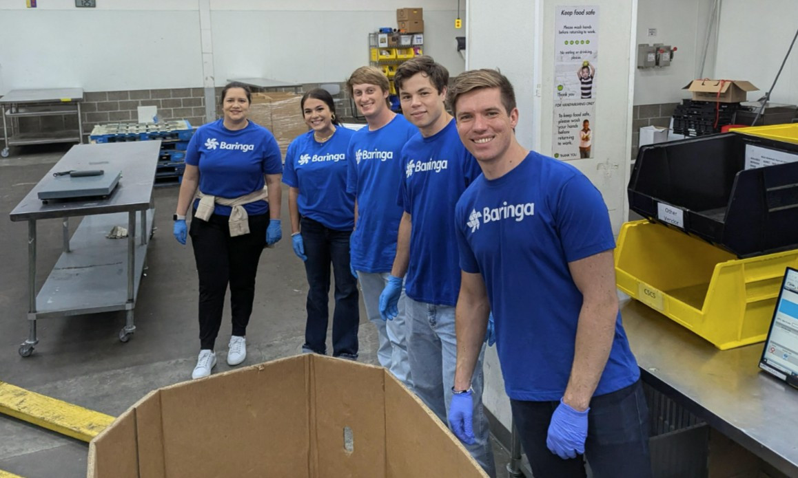 Volunteering at our local Food Bank