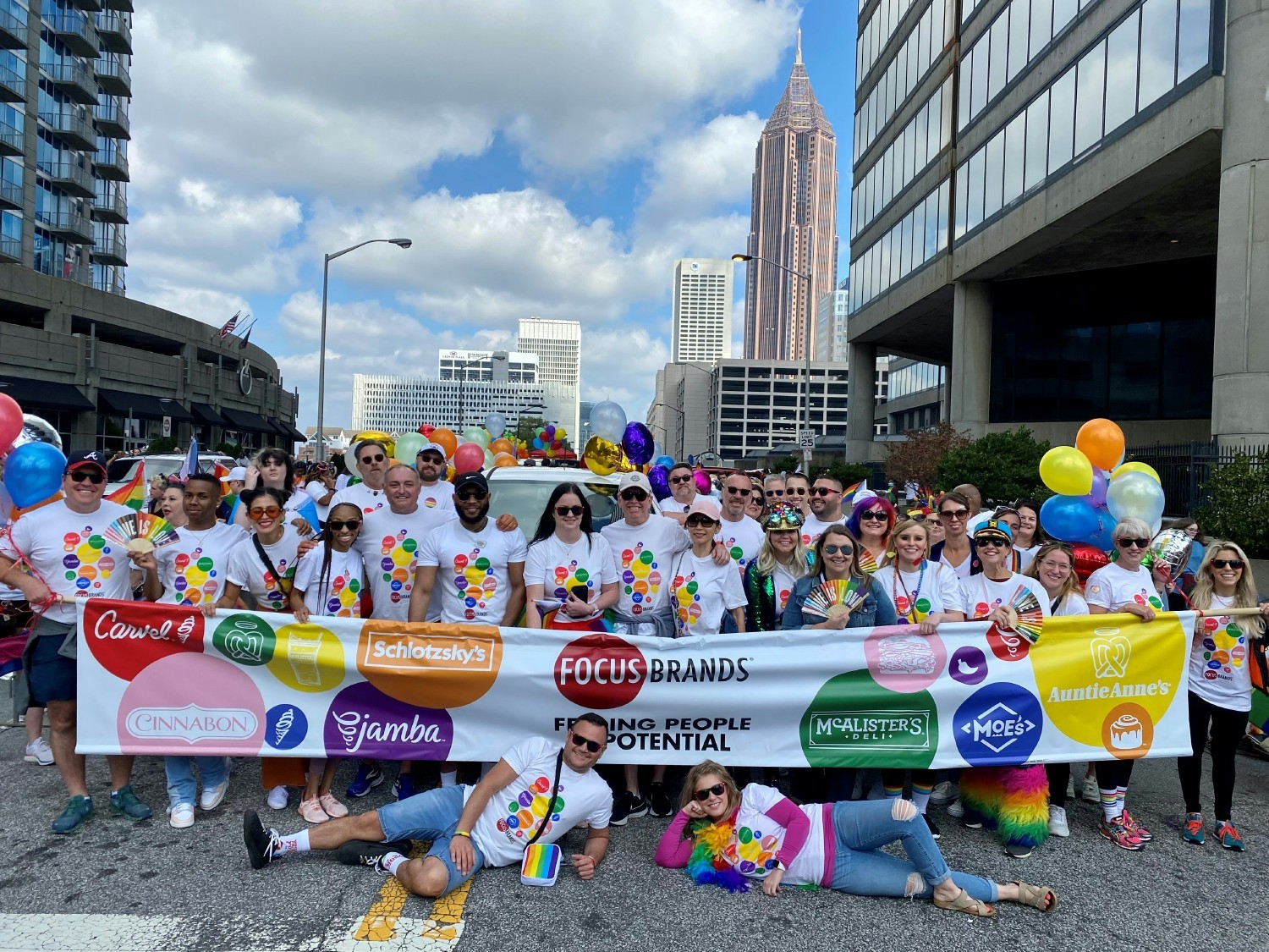 Focus Brands was proud to participate in the 2022 Atlanta PRIDE parade!