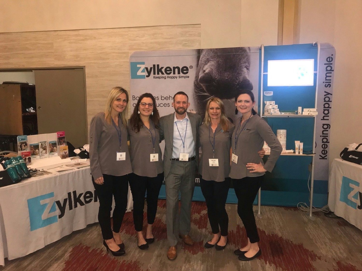 Wonderful employees at our Zylkene Booth at an event!