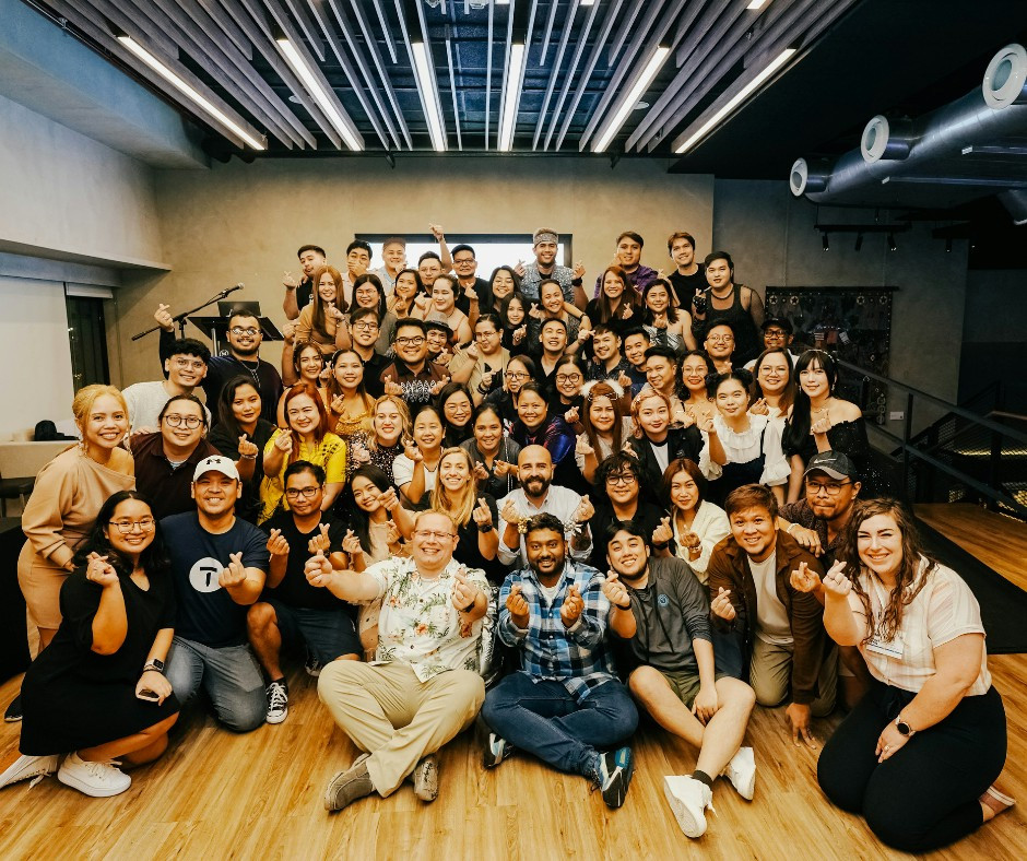 Thumbtackers at global offsite in Manila, Philippines. 