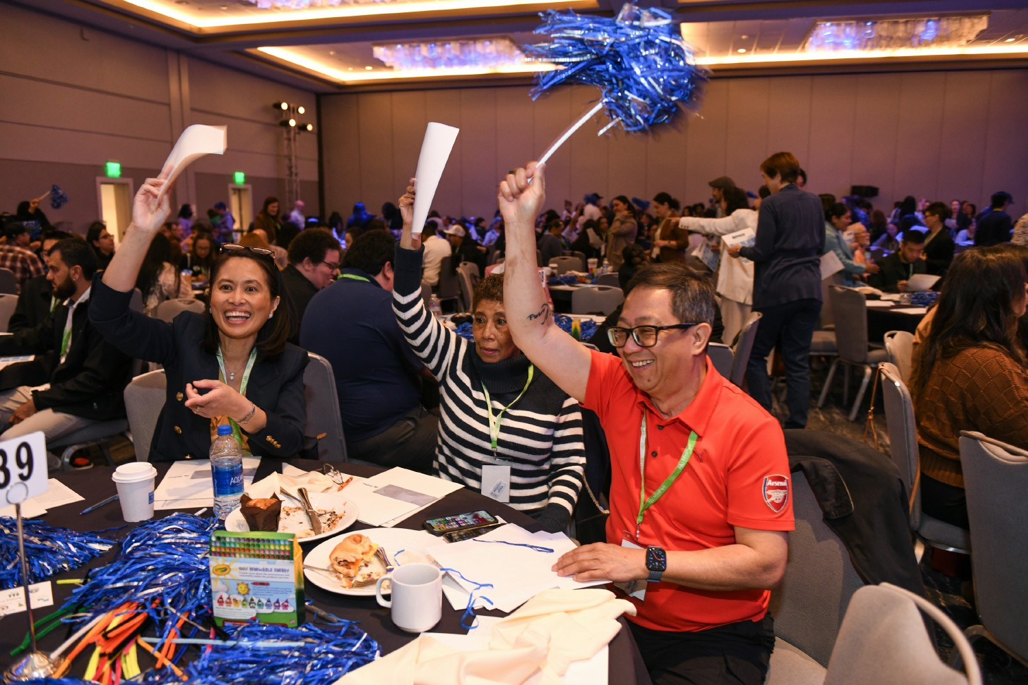 MidPenners cheer at the 2024 Annual Meeting, an in-person event for all employees.