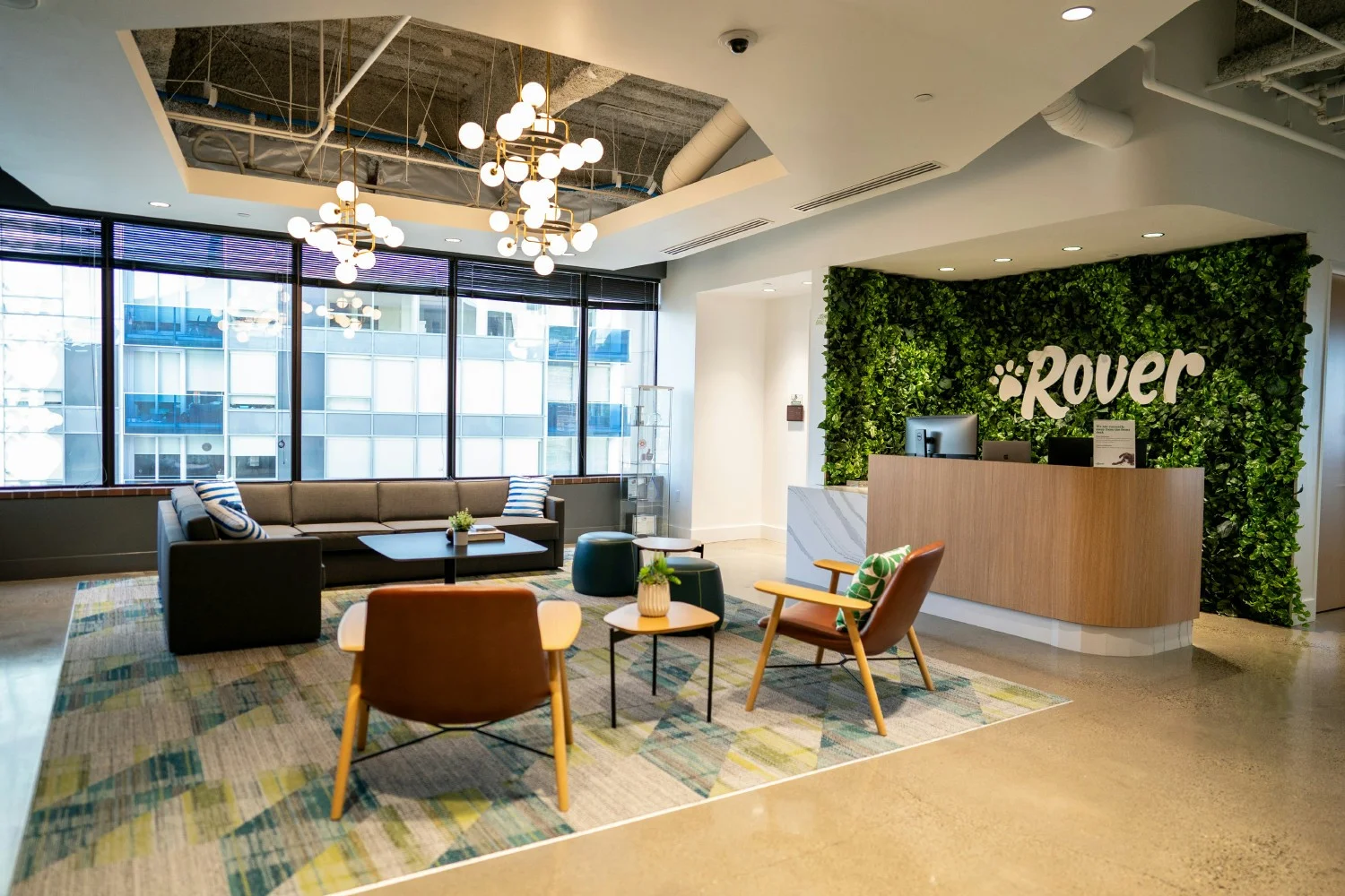 The Rover reception area in Seattle, Washington