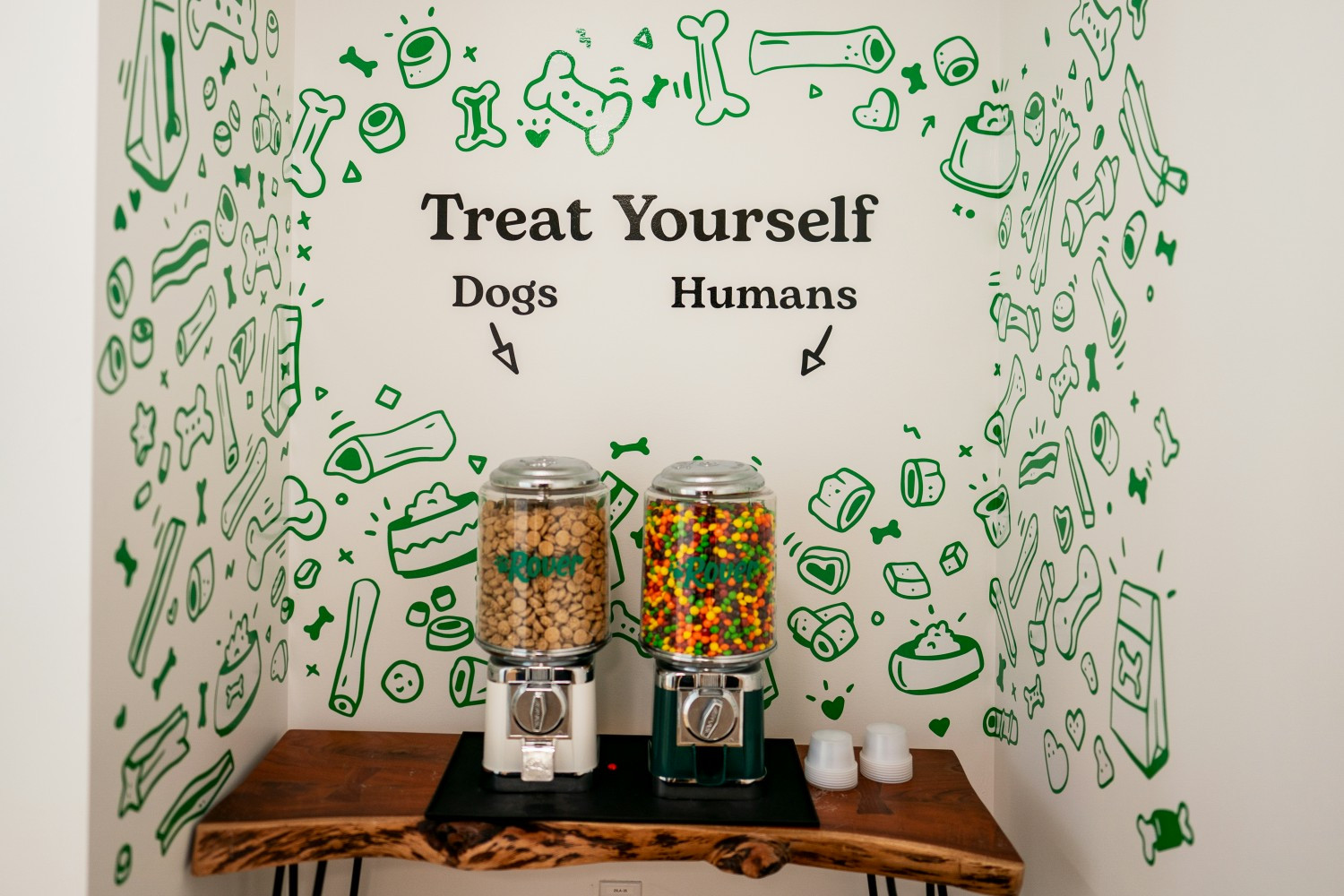 Human and dog treats are a staple of every Rover office and get together. 
