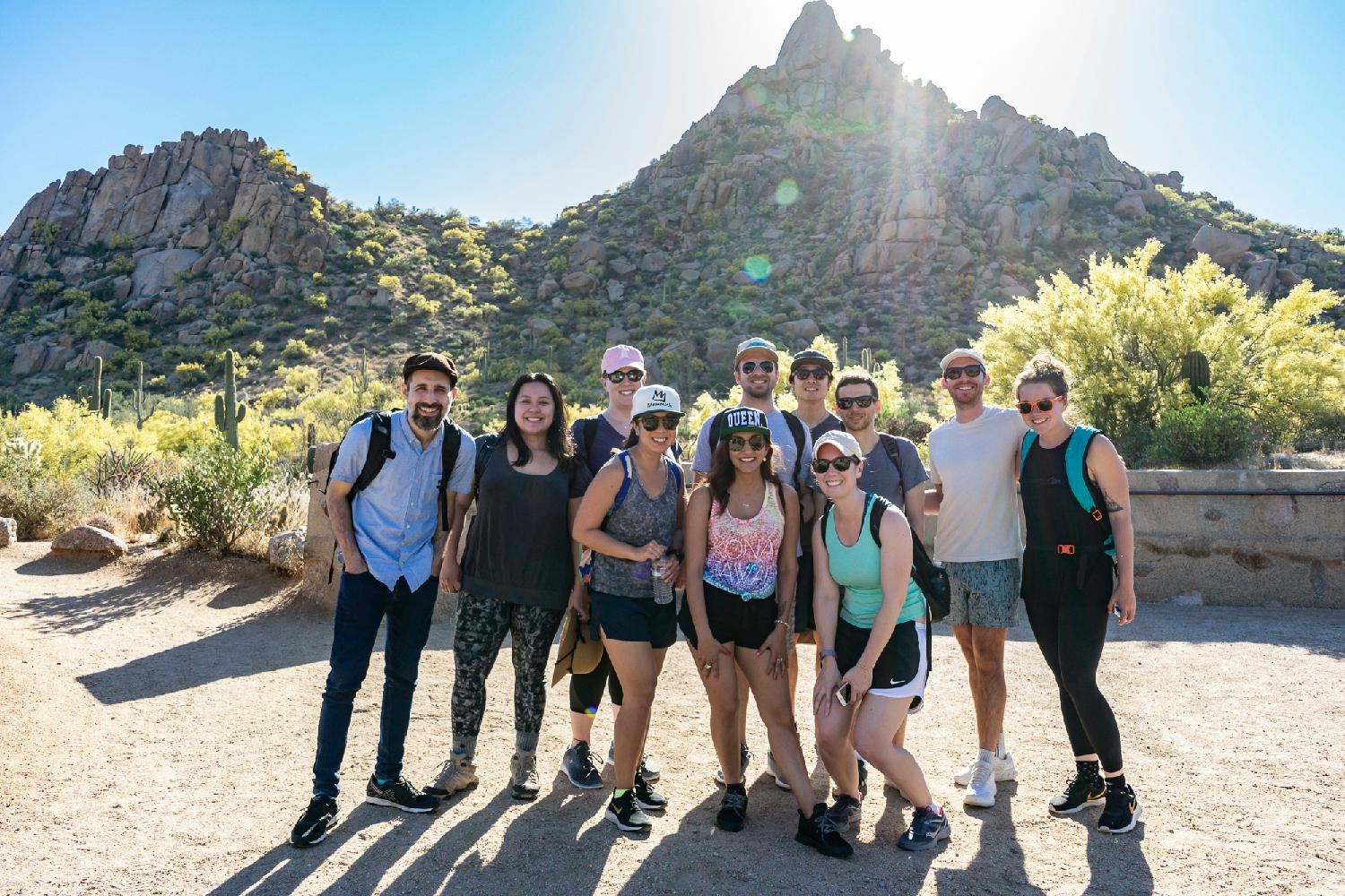 The team in Arizona on our work retreat!