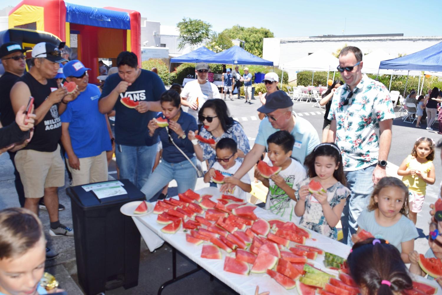 Spring Family Carnival - Watermelon eating contest 