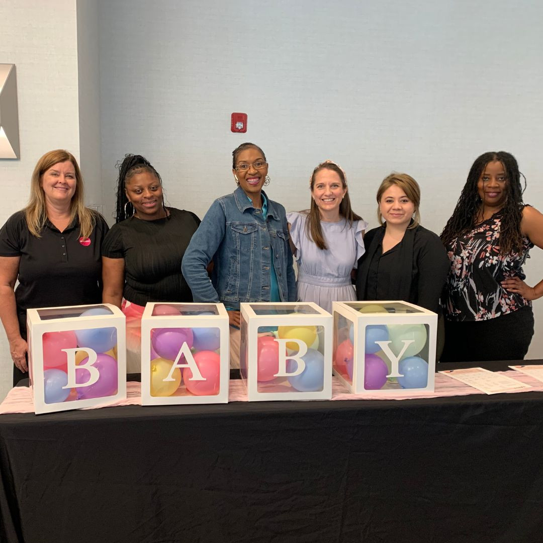 We love supporting moms-to-be at partner health plans, hosting baby showers and promoting accessible healthcare.