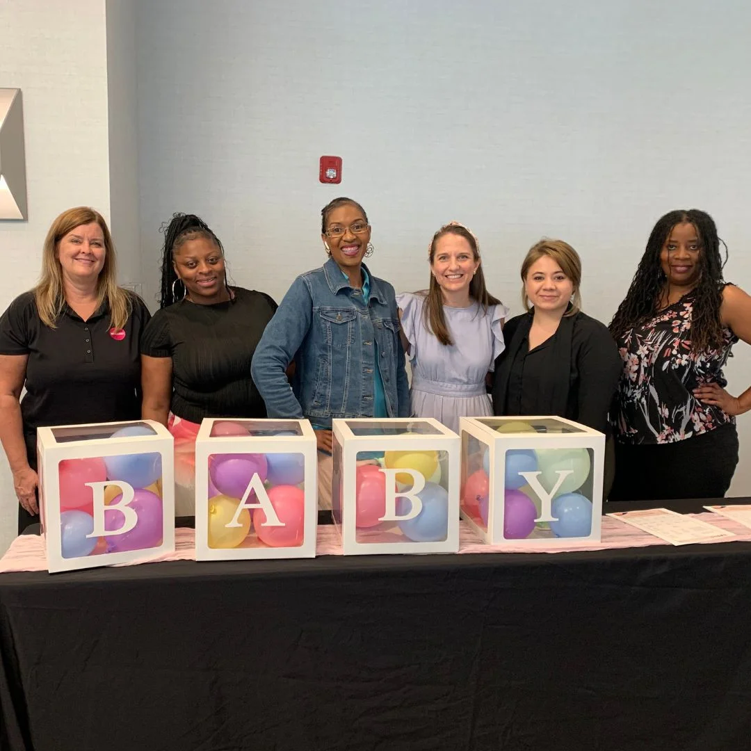 We love supporting moms-to-be at partner health plans, hosting baby showers and promoting accessible healthcare.