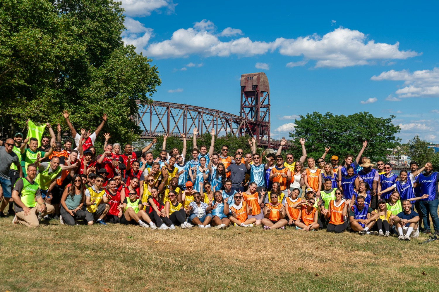 The NYC team showing support for Pride Month