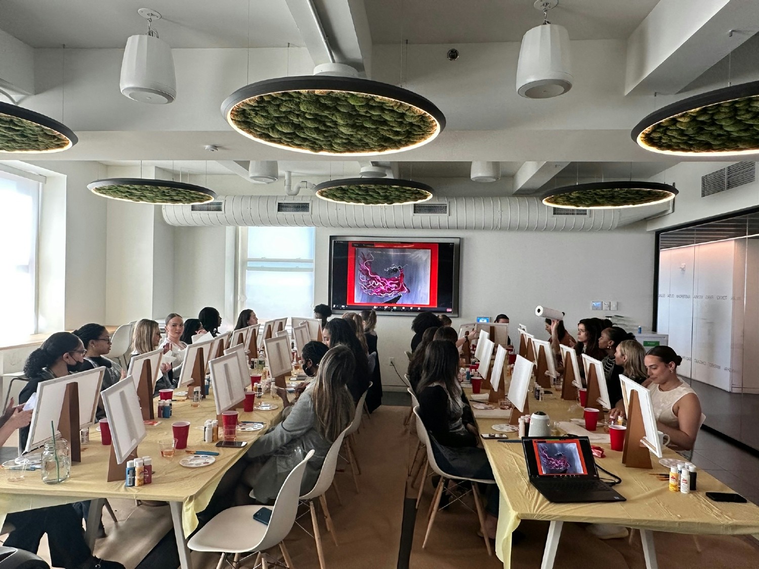 NYC Office Paint & Sip Event