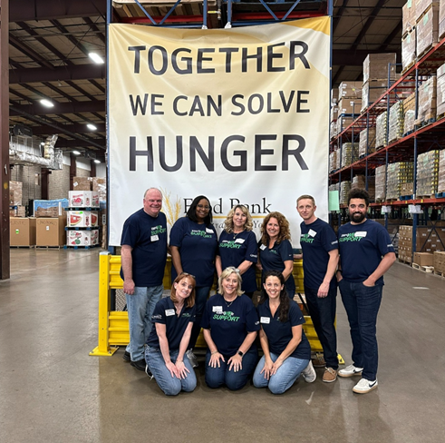 The Empower leadership team volunteered at Food Bank of Central New York.