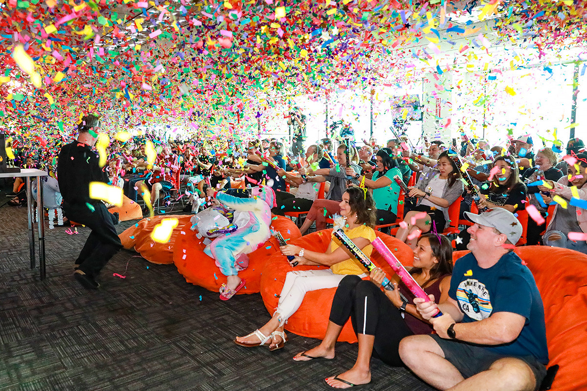 We love celebrating successes! From daily shoutouts to special parties, we always find new ways to thank our team.
