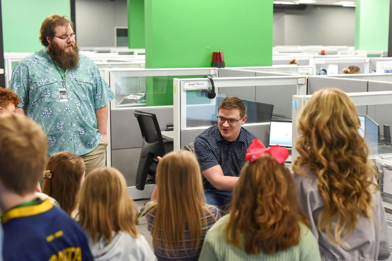 Our first Bring your Kid to Work Event. 