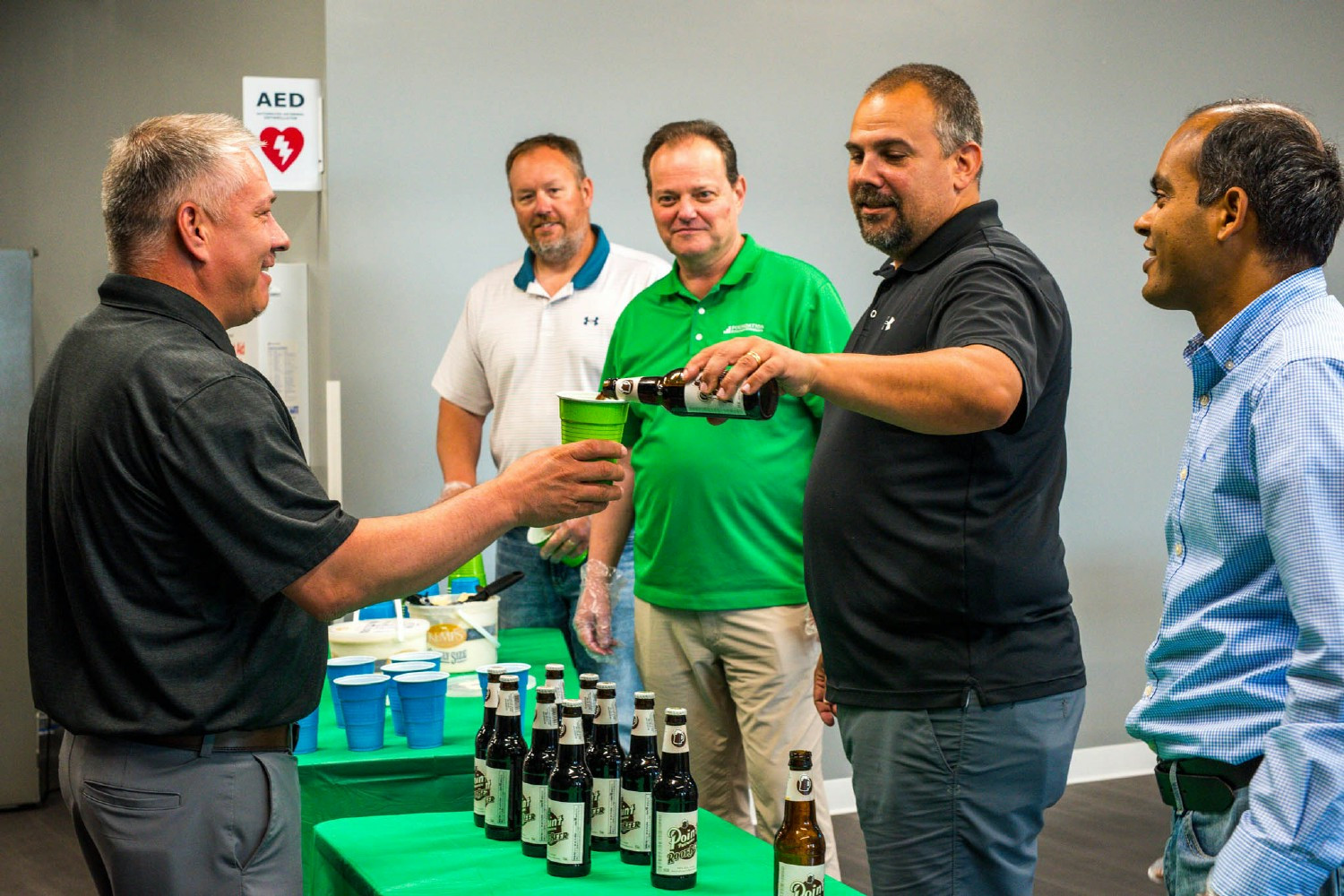 Treats served by members of the Executive Team. 