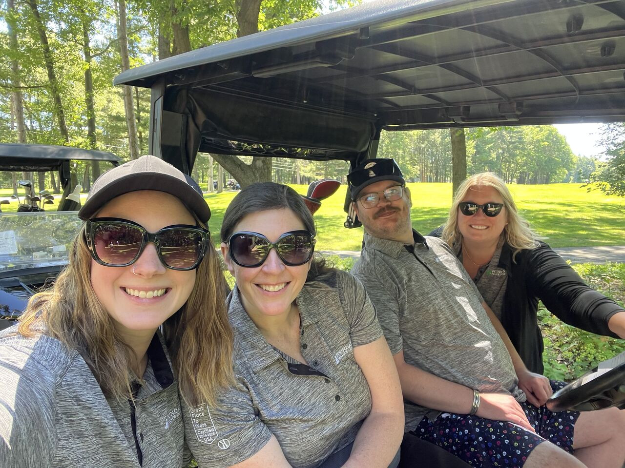Golf outing team during the Chamber Golf event