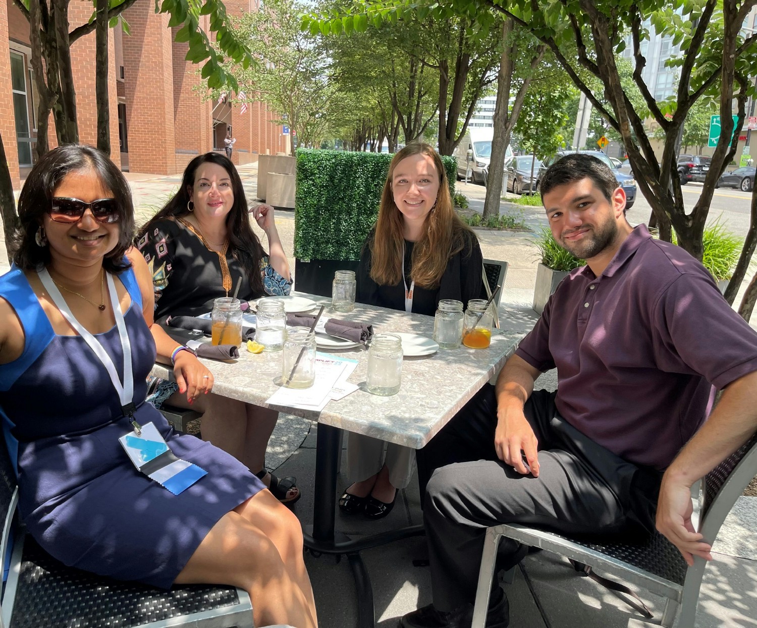 The Publications team enjoying lunch al fresco while attending the AMPLIFY - Content & Marketing Summit. (June 2022)