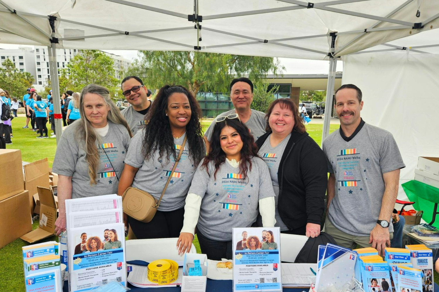 Over 100 staff attended NAMIWalks to support mental health and promote our Crisis Residential Treatment Programs in LA 
