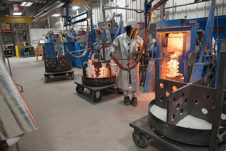 We cast ZB metal orthopedic components in our very own Warsaw, Indiana foundry.