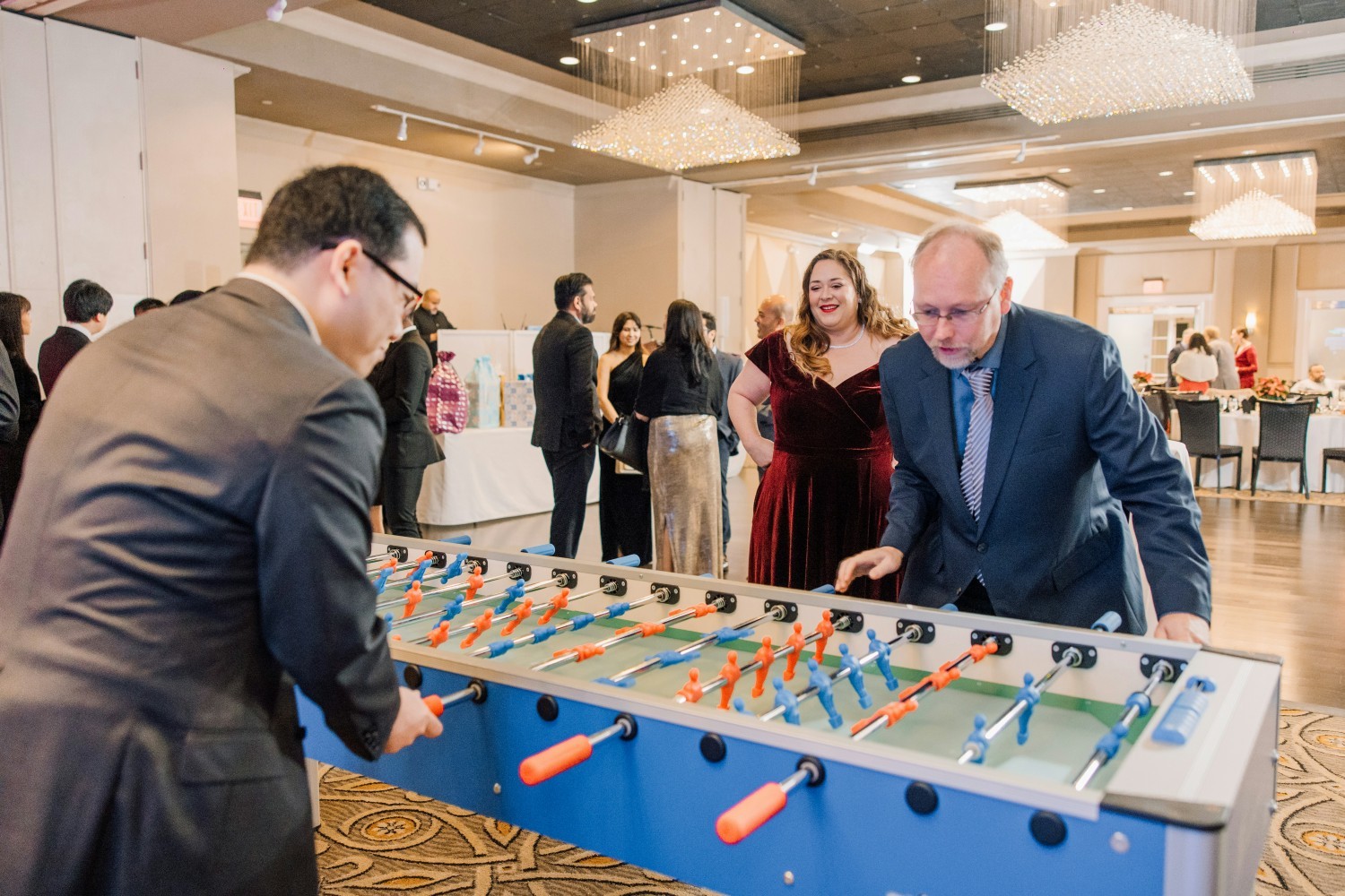 Each year, Precise employees will gather at our annual Holiday Party and there are always fun activities available.