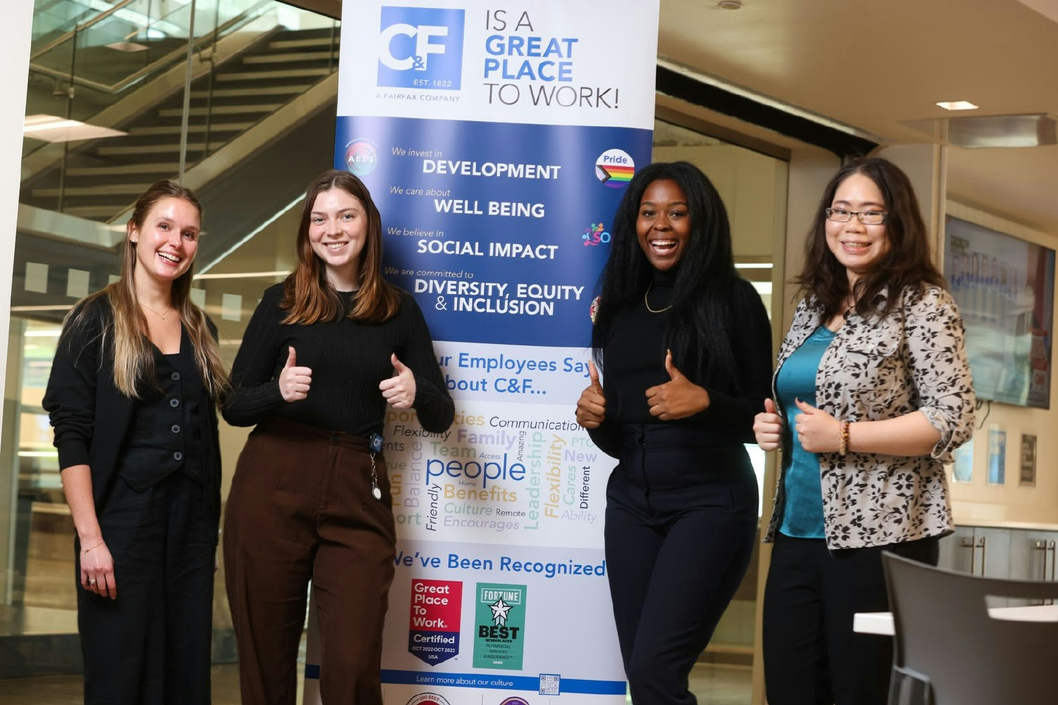 C&F employees share their pride at working for a company consistently recognized for its strong corporate culture!