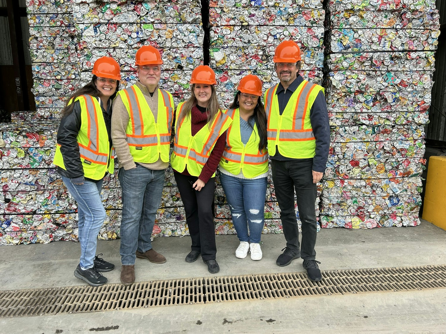 2025 Partner Tour: Leaders toured the Marin Sanitary Service to see EO's recycling efforts at work in the community