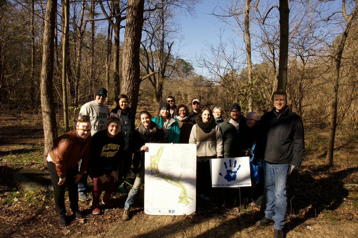 Volunteering with Hands on Atlanta, prior to COVID-19