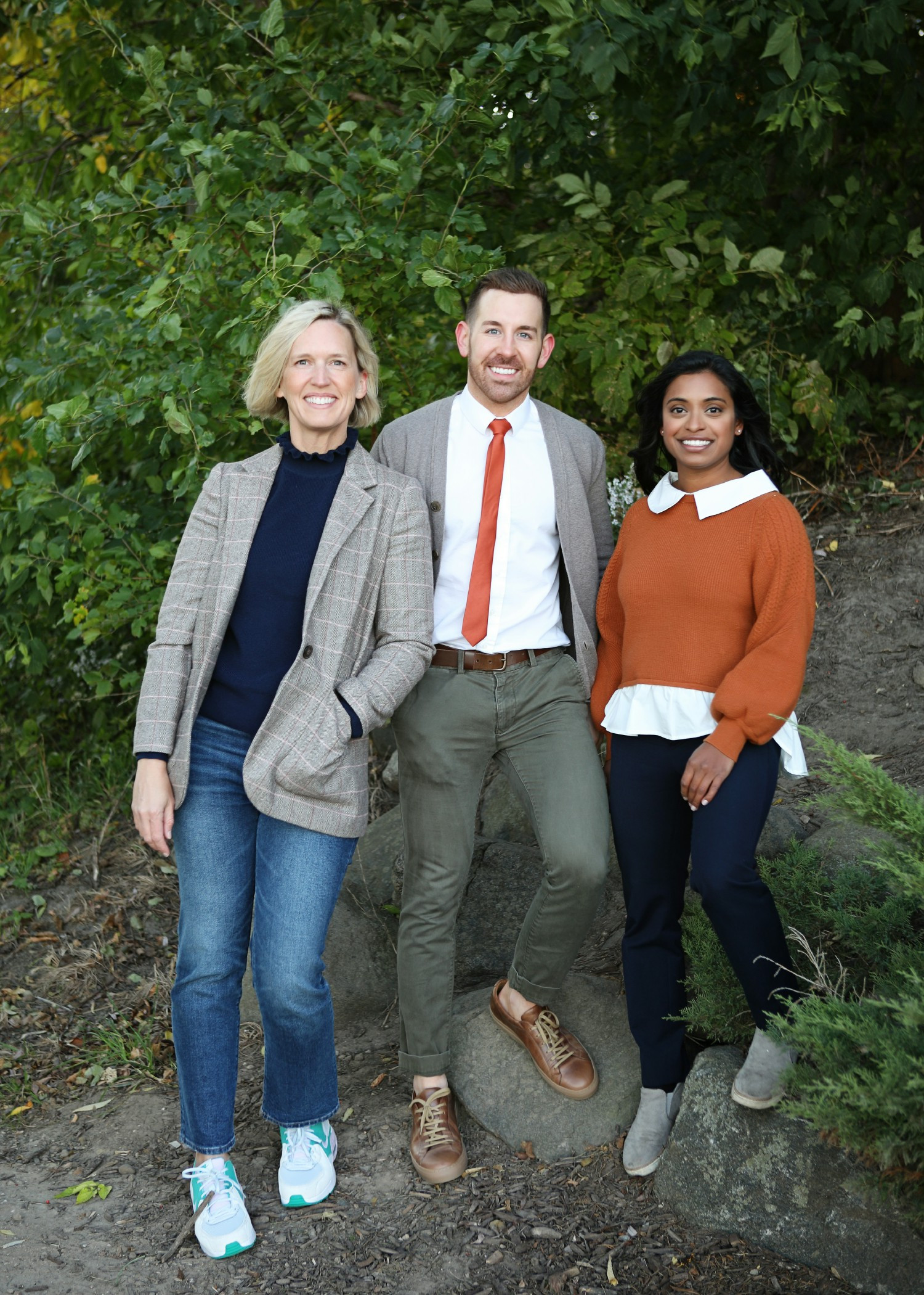Our three dentist, Dr. Nicole Andersen, Dr. Mark Rehermann and Dr. Shruthi Dayal