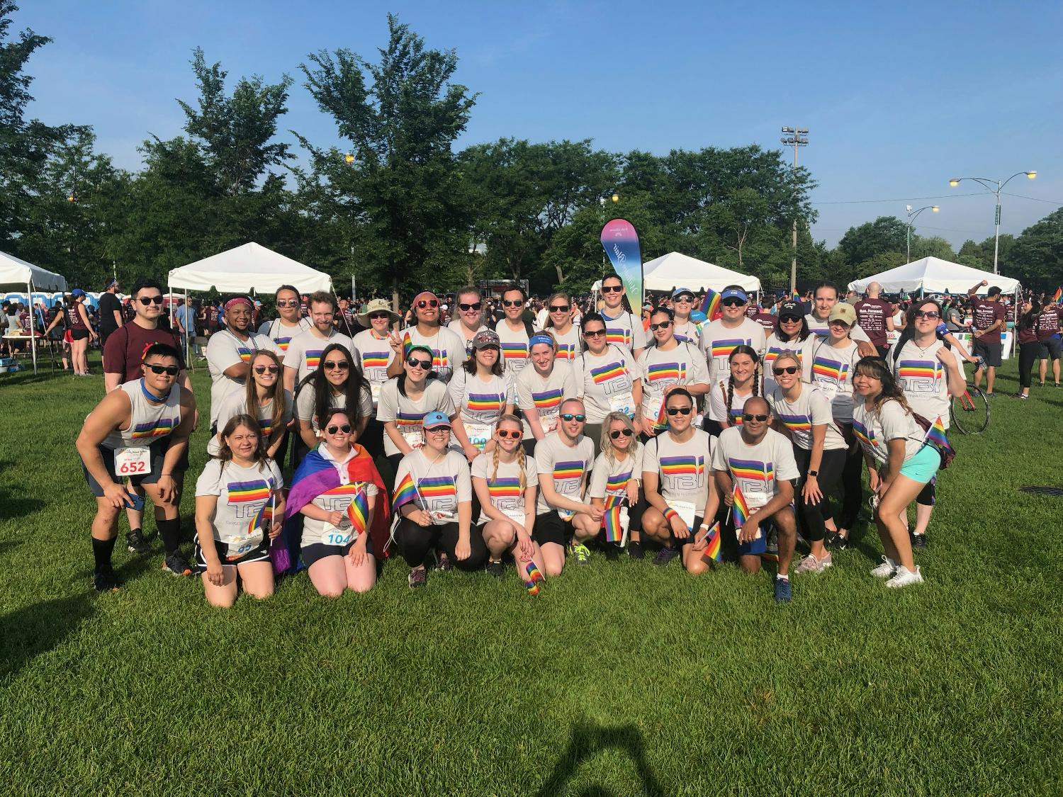 Team TBI at the Proud to Run race in 2019.