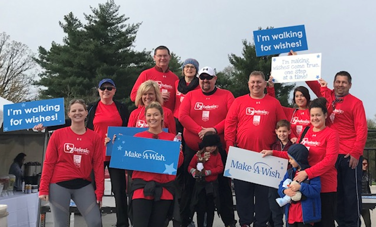 Telesis7 supports Walk for Wishes to benefit Make-A-Wish